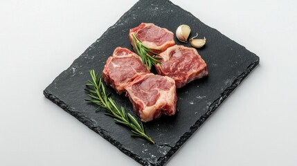 Fototapeta premium Fresh Lamb Chops Ready to Cook.