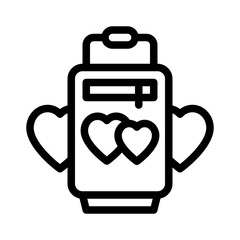 honeymoon line icon