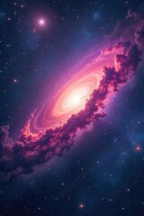 Naklejka premium Vast, swirling clouds of cosmic gas and dust, illuminated by distant stars, create an ethereal infinite nebula, a breathtaking spectacle of celestial beauty , majestic, reflection nebula