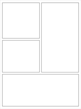 4 panel vertical comic layout