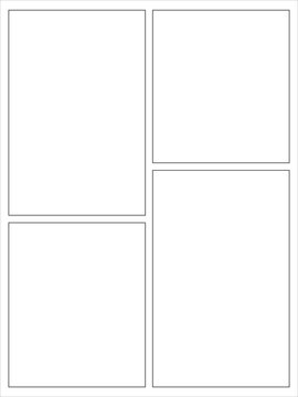 4 panel vertical comic layout