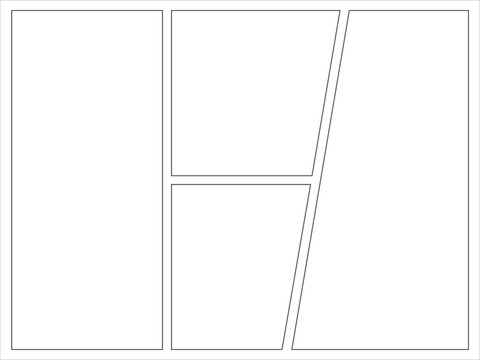 4 slanted panel landscape comic layout