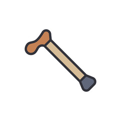 Iconic Cane With Ergonomic Handle Design For Steadiness And Support