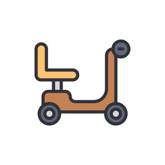 Modern Mobility Scooter With Chair For Reduced Mobility People