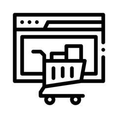 shopping line icon
