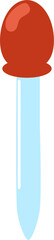 Red and Blue Pipette Illustration, Eye Dropper Tool