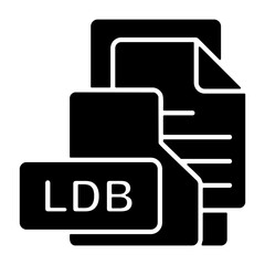Obraz premium LDB Format Icon