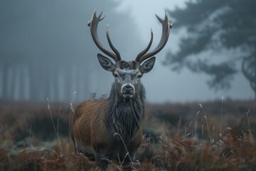 Obraz premium A young Red deer stag.