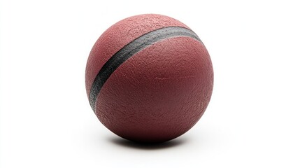 Textured maroon ball with stripe
