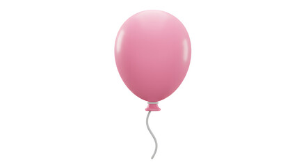 A delicate pink balloon against a neutral backdrop, evoking feelings of joy, celebration, and playful optimism.