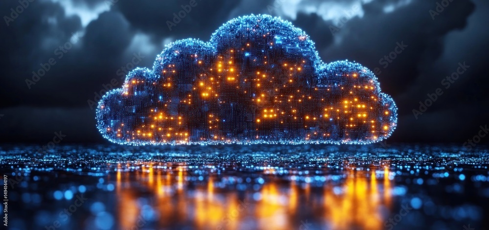 Poster digital cloud computing: a futuristic vision of data storage and processing