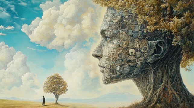 Human-Tree, Sky, Solitude