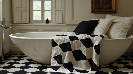 Serene Bathroom Oasis: A Luxurious Bath Experience