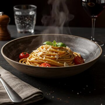 spaghetti with tomato sauce