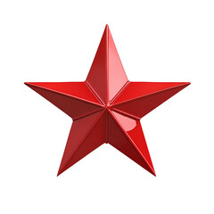 Fototapeta premium a red star is shown on a white background
