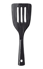Modern Black Slotted Spatula Kitchen - Vector Illustration