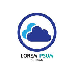 Cloud template vector