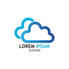 Cloud template vector