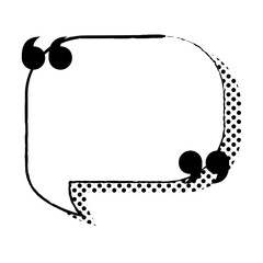 Cartoon speech bubble doodle sticker, quote message box, blank chat box element, frame border, banner	