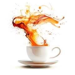 Realistic and artistic illustrations of coffee beans, brewing equipment, coffee cups, baristas, coffee farms, roasting processes, and café scenes