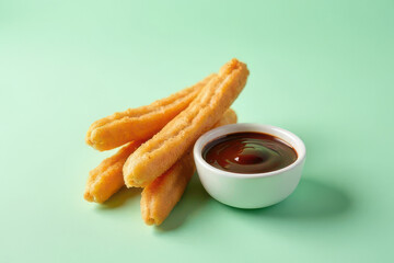 Cozy Churros & Chocolate Dip: Clean Food Photography with Moody Low Key Radiance