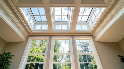 Sunlit Conservatory Interior Design: Architectural Skylights and Panoramic Windows