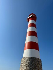 red and white lighthouse