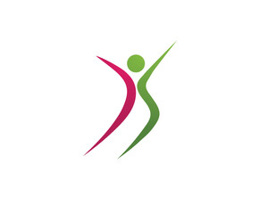 Health people Human character logo sign illustration vector