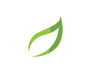 Naklejka premium Logos of green Tree leaf ecology