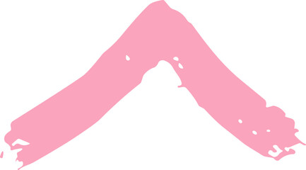 Pink Brushstroke Arrow Element