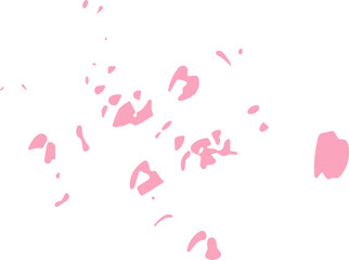 Delicate Pink Bloom Blot Spots