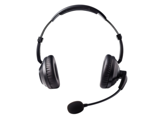 Sleek Black Headset
