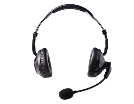 Sleek Black Headset