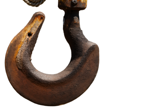 Rusty Metal Hook Detail
