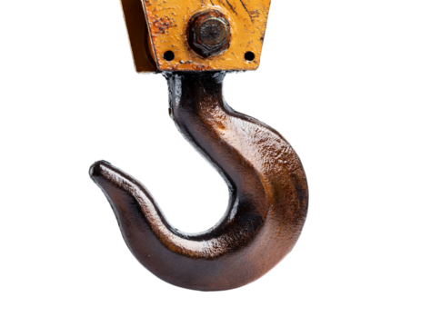 Rusty Crane Hook Close-up