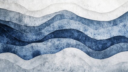 Abstract Blue Wave Texture.