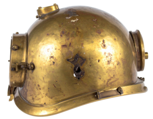 Antique Brass Diving Helmet