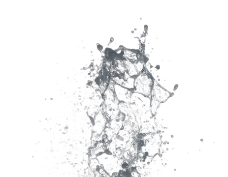 Water splash in grayscale