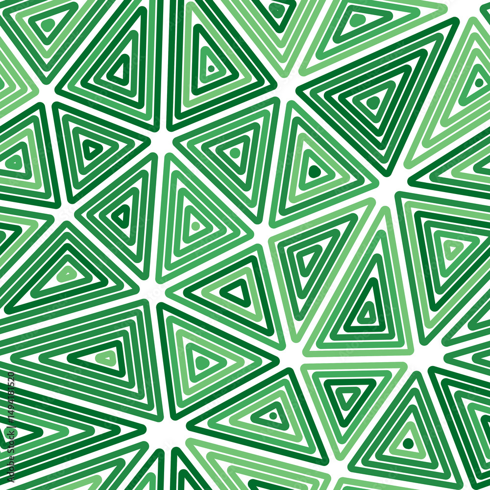 Poster triangles vector pattern. big shape size. multiple repeated inner triangles. mono tone colored style