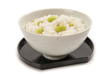 大豆を炊いて作った豆ごはん
