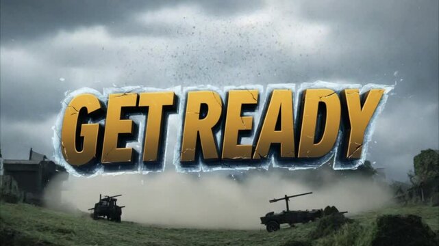 Get Ready – Action Text Animation 