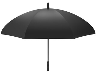 black umbrella isolated on white © Alhelí León
