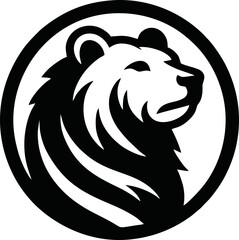 Bear Black Logo Vector – Powerful Wildlife Symbol, Bold Silhouette Design for Outdoor Branding, Adventure Badge, Nature Emblem, or Mascot Use