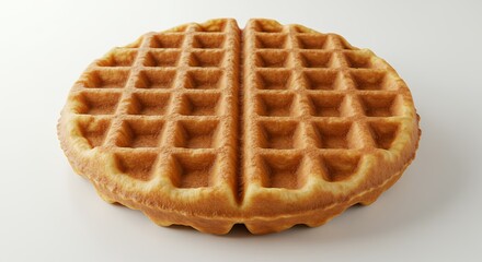 Delicious round waffle
