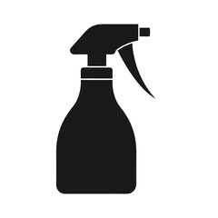 Spray Bottle Isolated on White Background – Cleaning and Disinfectant Vector Illustration
