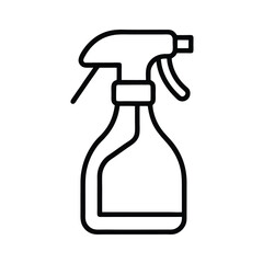 Spray Bottle Vector Illustration on White Background – Cleaning and Household Product Icon