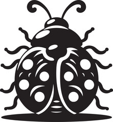 Ladybug Silhouette Vector Design