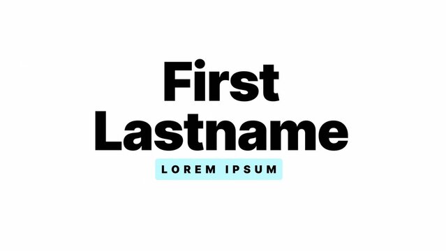 Keynote Identity Titles