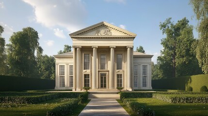 Neoclassical Mansion: Architectural Grandeur