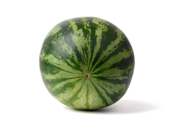 Fresh watermelon fruit on white background, Tropical fruit in summer season